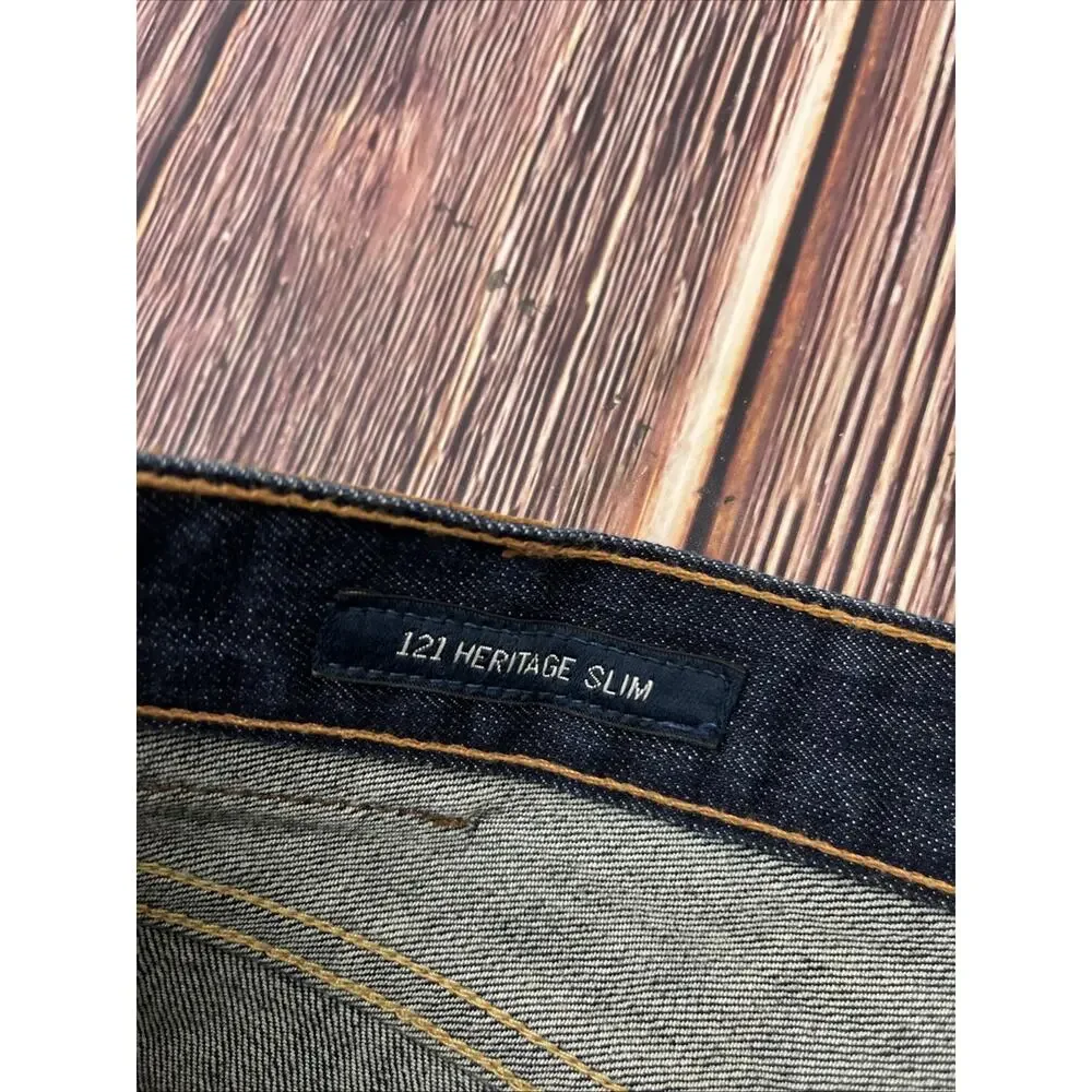 NWOT Lucky Brand 121 Slim Dark Jeans Mens Size 34x32 (Measures 36x32) Stretch